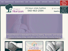 Tablet Screenshot of projecthorizon.org